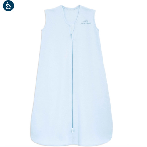 Blue Cotton Wearable Baby Blanket XL | HALO