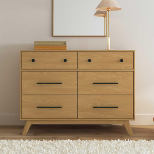daVinci Otto 6-Drawer Dresser - Honey