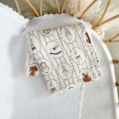 Heritage Muslin Blanket - Vintage Playroom – Blossom and Pear