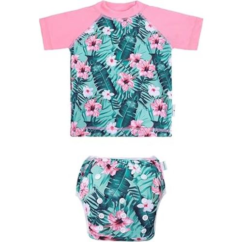babygoal Baby Swimsuits with Reusable Swim Diaper 2 Piece Bathing Suit UPF 50 Sun Protection for Infant Toddler Boy Girl