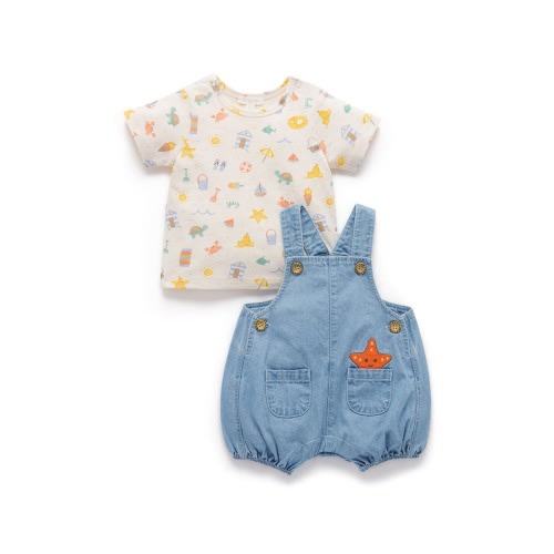 Resort Overall & Tee Set, 6-12M