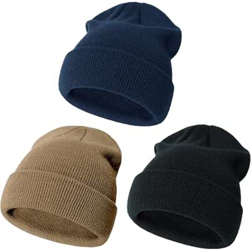 YMYDYFC Baby Beanie 3Pack Toddler Beanie Infant Knit Hat Baby Winter Hats for Boy Girl Winter Clothes Warm Knit Cap 0-6Years