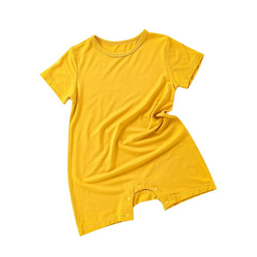 FRSASU Baby Boys Girls 2 Pack Romper Jumpsuits Short Sleeve One Piece Clothes Sets Yellow 6Months