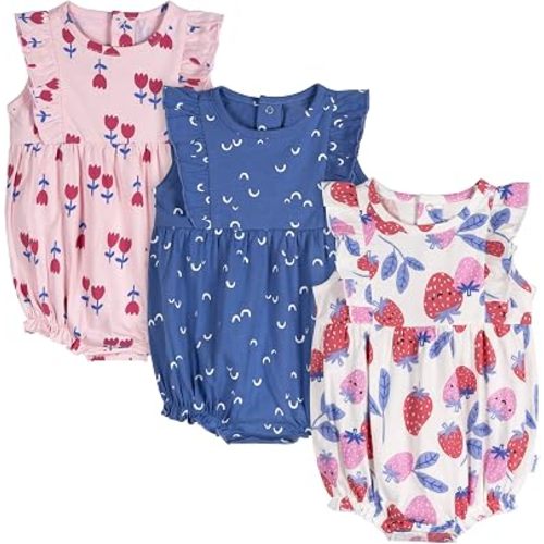 Onesies Brand Baby Girls' 3-pack Romper