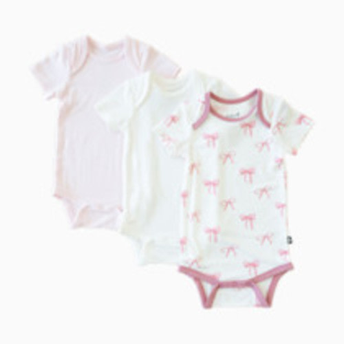 Kyte Baby First Favorites Bodysuit Bundle (3 Pack) - Bows/Sakura/Cloud, Newborn