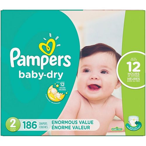 Pampers® Baby Dry™ 186-Count Size 2 Pack Disposable Diapers