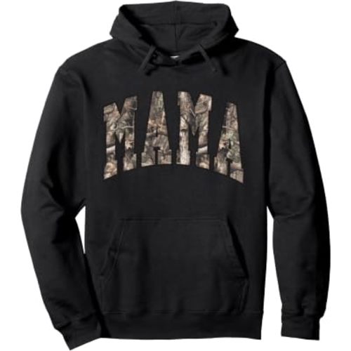 Mama Camo Southern Coquette Bow Mom Hunting Vintage Cute Pullover Hoodie