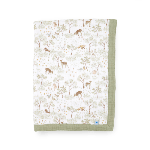 Cotton Muslin Baby Quilt - Woodland Friends – Little Unicorn USA