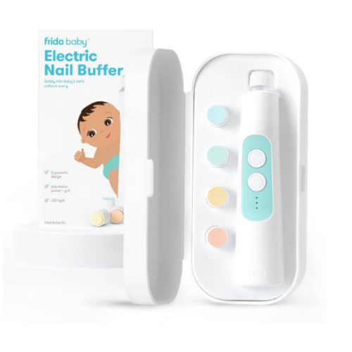 Frida Baby Electric Nail Buffer - Baby Nail File, Nail Clippers + Trimmer Kit - 4 Buffer Pads, LED Light + Case - Shipt