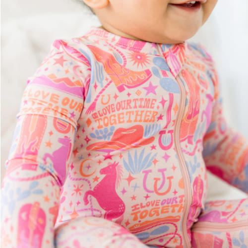 The Second-Skin Footless Romper | Saddle Up | "I Love Our Time Together" | Raising Mama