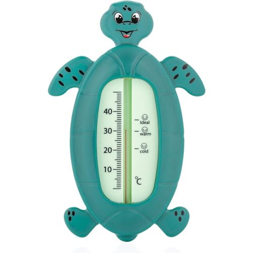 Reer Turtle Baby Termómetro para baño, termómetro de baño a prueba de niños, color verde