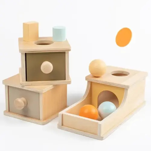 Montessori Permanence Box Wooden Sensory Toy - Kidzly