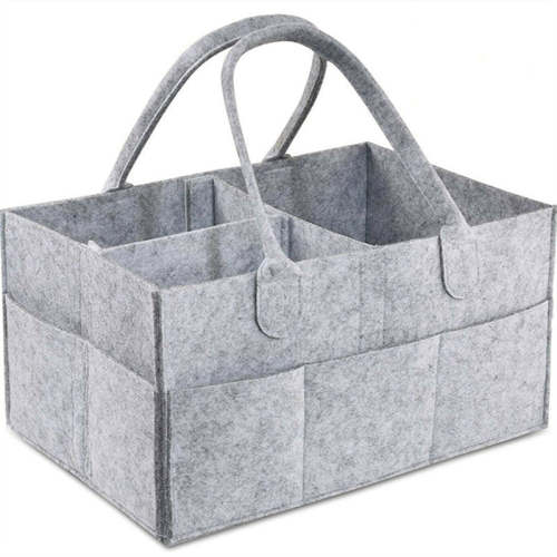 Felt Diaper Caddy Organizer – Multi-Compartment Portable Nursery Stora – Mimou Babywear