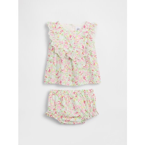 Baby Eyelet Ruffle Outfit Set