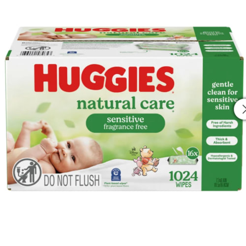 Huggies Natural Care Sensitive Baby Wipes, 1024-count | Costco