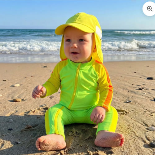 Sunsuit - Long Sleeve Romper Swimsuit | "Volt"
