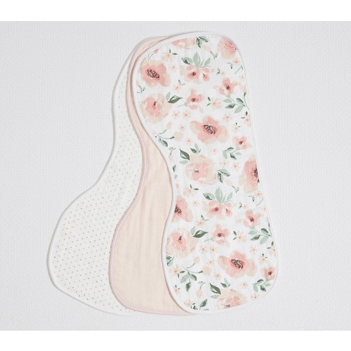 Meredith Muslin Burp Cloth, Set of 3