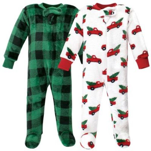 Hudson Baby Plush Sleep and Play, Christmas Tree Truck, 3-6M