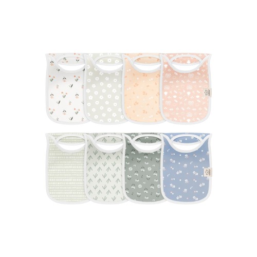 8-Pack Hallo Drool Bibs