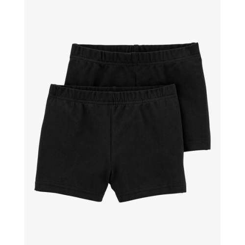Baby Girl 2-Pack Tumbling Shorts - Black - Carter's | Carter's