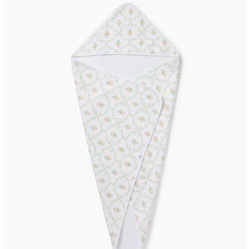 Hooded Towel - Pastel Trellis