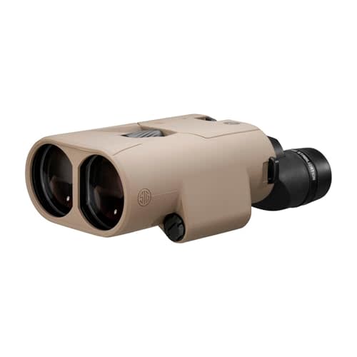 SIG SAUER ZULU6 HDX PRO 18x50mm FDE Image Stabilized Binoculars | Waterproof Fogproof Ergonomic Hunting Optic w/Multicoated Anti-Glare Lenses, 40 Hours Runtime, Carrying Case & Carrying Strap