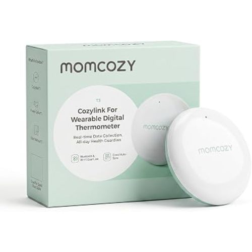 Momcozy CozyLink for Wearable Digital Thermometer, Accessory Only, Not a Thermometer, Requires Momcozy Baby Thermometer,More Stable Remote Temperature Monitoring Within 10m，Signal-Boosting