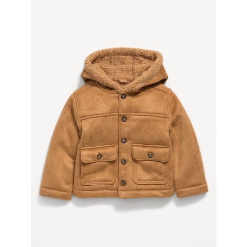 Cozy Unisex Hooded Sherpa Jacket for Toddler