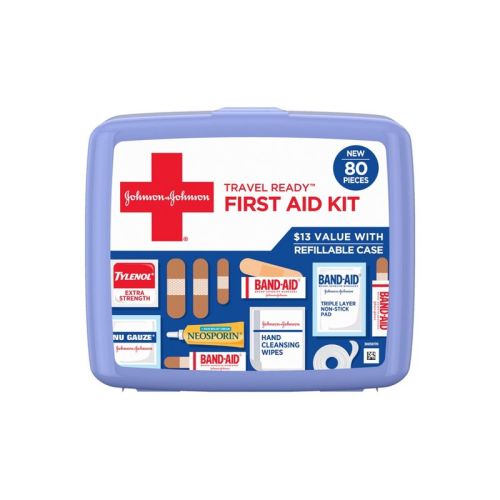 Johnson & Johnson First Aid Kit - 80ct
