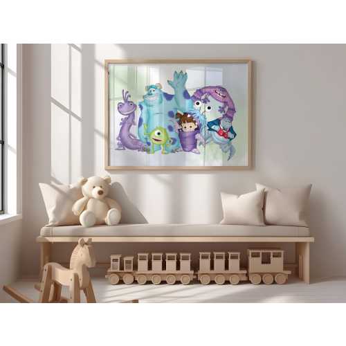 Monster Inc Kids Room Print | Playroom Decor (Digital Download)