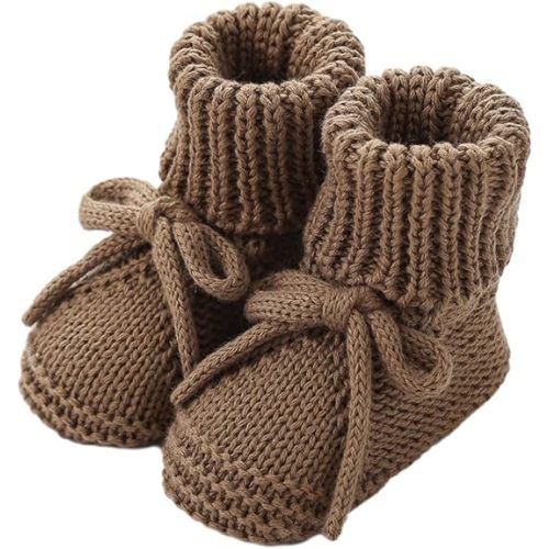 DSORVICD Newborn Baby Boys Girls Knitted Booties Soft Sole Shoes Socks