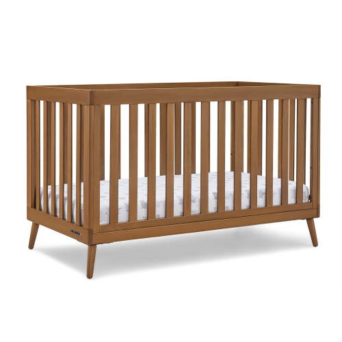 Delta Children Essex 4-in-1 Convertible Crib - Greenguard Gold Certified - Converts from Baby Crib to Toddler Bed, Daybed and Sofa Bed, Fits Standard Full-Size Crib Mattress, Chestnut