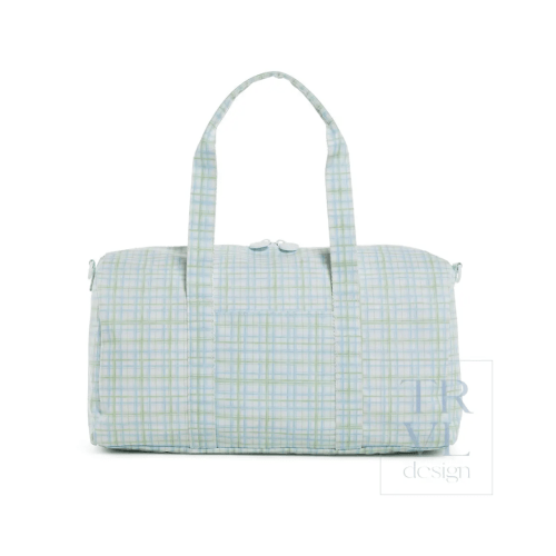 TRVL Weekender Duffel - Classic Plaid Green