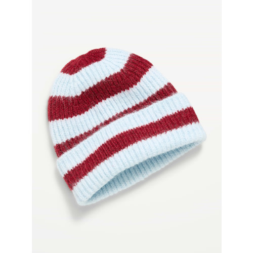 Fuzzy Ribbed Beanie for Girls