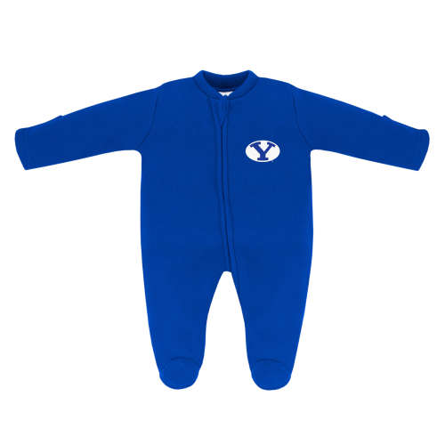 BYU Cougars Fleece Footed Romper | College Baby