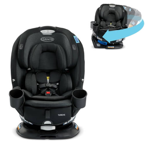 Graco Turn2Me 3-in-1 Convertible Car Seat, Rotating Seat feature, with Rear-Facing, Forward-Facing and Highback Booster options in Cambridge
