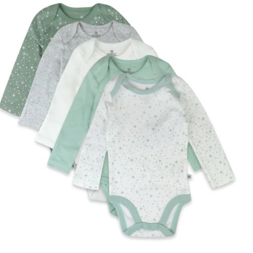 5-Pack Organic Cotton Long Sleeve Bodysuits | Honest Baby Clothing
