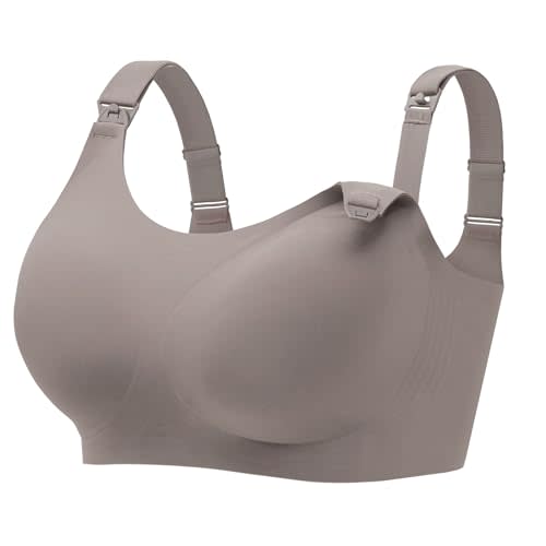 Angelhood Seamless Nursing Bra for Women Wire Free Full Coverage Nursing Bra T-Shirt Bra with Extra Extender