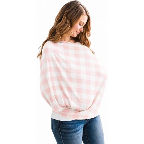 Copper Pearl Nursing Cover for Breastfeeding – Multi-Use Baby Car Seat Cover, Stroller Cover & Breast Feeding Cover Up for Women, Stretchy Breathable High Quality Cover for Boy or Girl, London