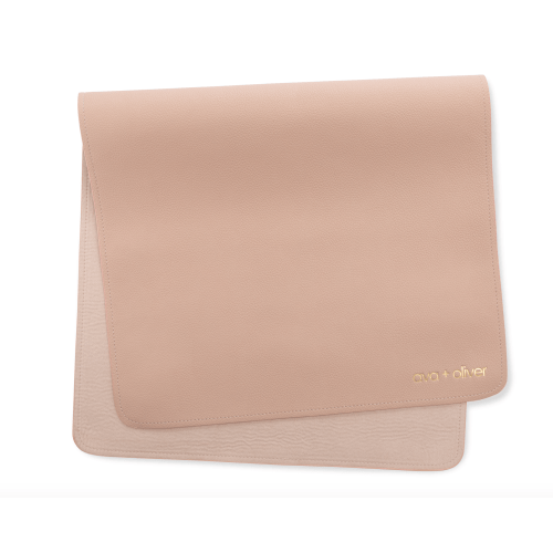 Vegan Leather Changing Mat | Pink Sand