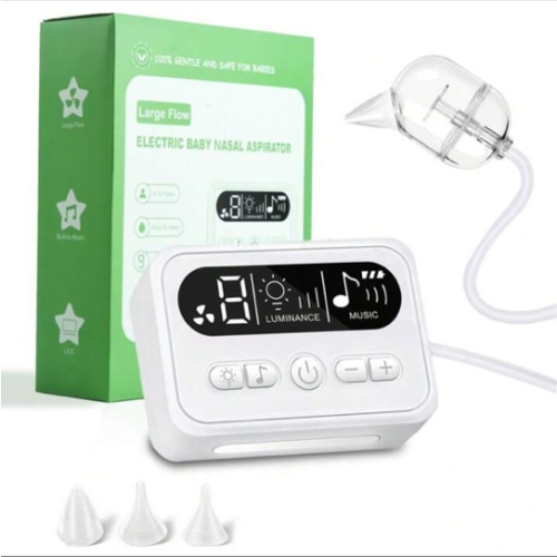 Baby Split Nasal Aspirator ,Electric Baby Nose Sucker With Adjustable 9 Levels Suction, Rechargeable With Night Light And Nursery Rhyme, Large Flow And Strong Suction For Infants, Babies, Toddlers From 0 To 12 Year Old | SHEIN USA