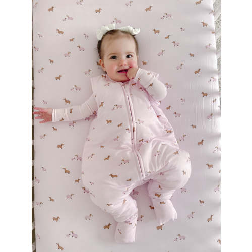 Crib Sheet - Girl Dog