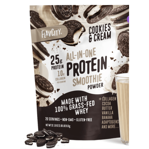 Cookies & Cream Protein Smoothie Powder | FlavCity