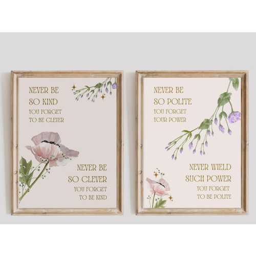 Marjorie Inspired Prints - Pair of TS inspired Lyric Prints