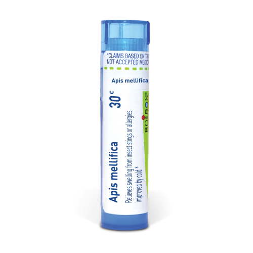 Boiron Apis Mellifica 30C, Homeopathic Medicine for Swelling From Insect Stings Or Allergies Improved By Cold, 80 Pellets