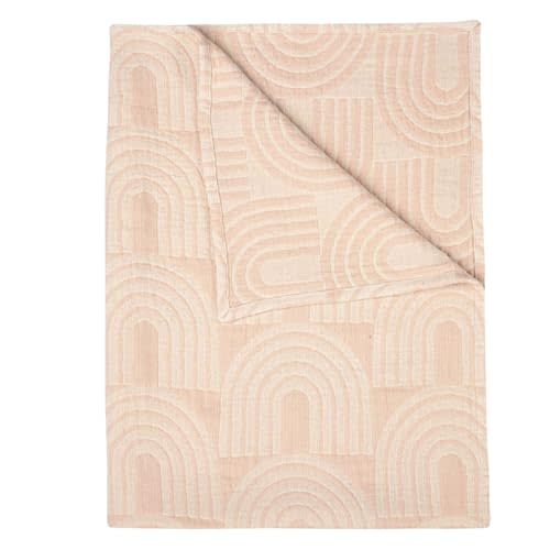 Crane Baby Blanket, Soft Cotton Jacquard Nursery and Stroller Blanket for Boys and Girls, Rainbow, 30” x 40”