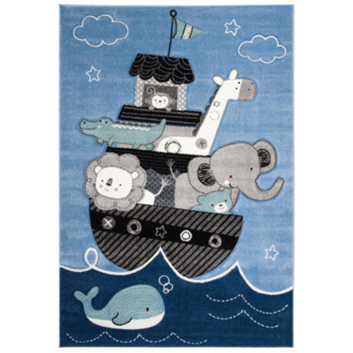 Viv + Rae™ Glantz Animal Print Blue Area Rug & Reviews | Wayfair
