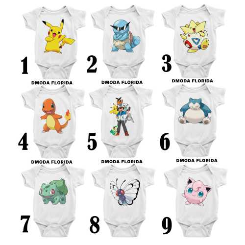 Pokemon Baby Bodysuit, Pokeball Baby Shirt , Pikachu Baby Bodysuit Baby Shower Gift, Christmas Gift, New Year Gift
