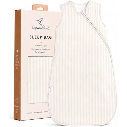 Copper Pearl Baby Sleep Sack, Coastal - Wearable Blanket for 0-6 Months, Sleeveless Sleep Sack for Baby Boy or Girl