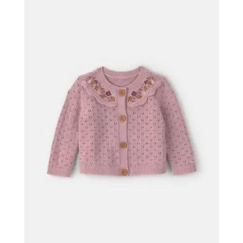 Baby Girl Floral Cardigan Sweater - Purple - OshKosh B'gosh | Carter's